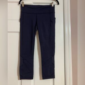 Lululemon Pace Rival Crop 22" Navy Blue